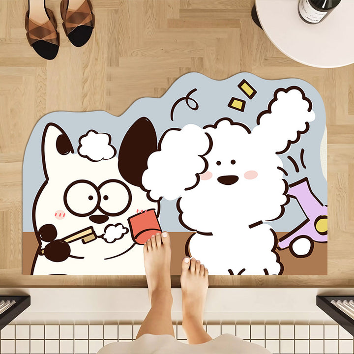 Cute Cartoon-Themed Indoor Area Mat