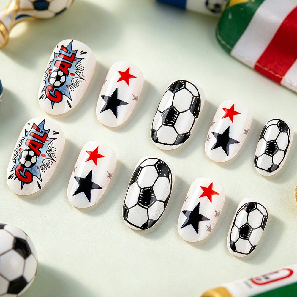 Sporty Themed Press-On Nail Set Kalsten