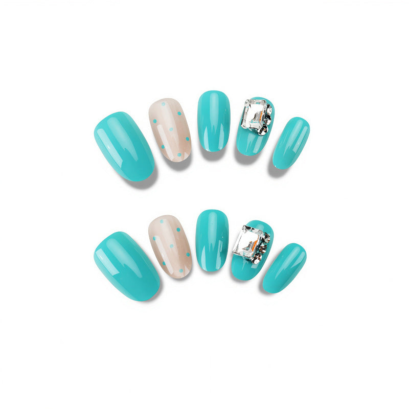 Decorative Press-On Nail Set with Elegant Accents Kalsten