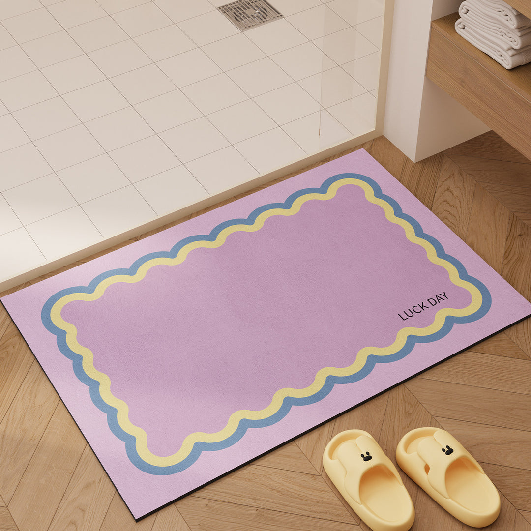 Playful Decorative Bath Mat Kalsten
