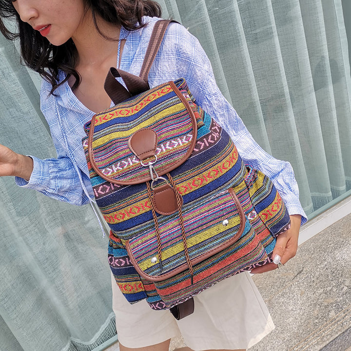 Bohemian Multi-Pocket Travel Backpack Kalsten