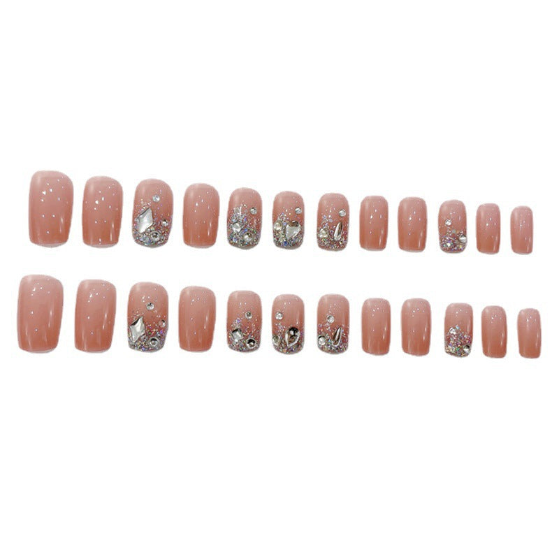 Artificial nails with elegant rhinestone accents Kalsten