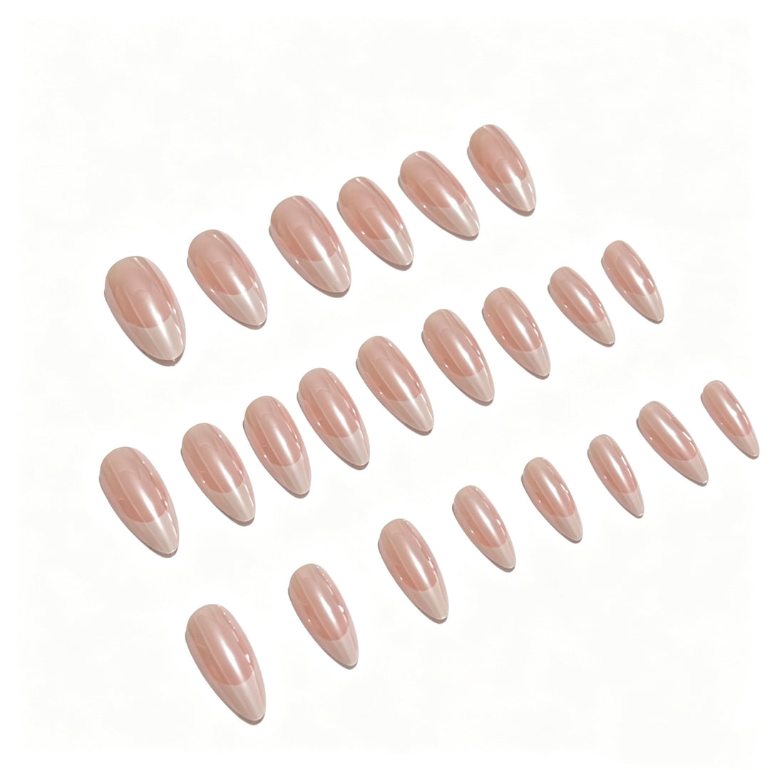 Glossy Almond-Shaped Press-On Nails Kalsten