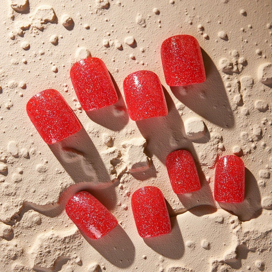 Glittering artificial nails with high-gloss effect Kalsten