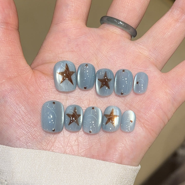 Artificial Nail Tips with Star Design Kalsten