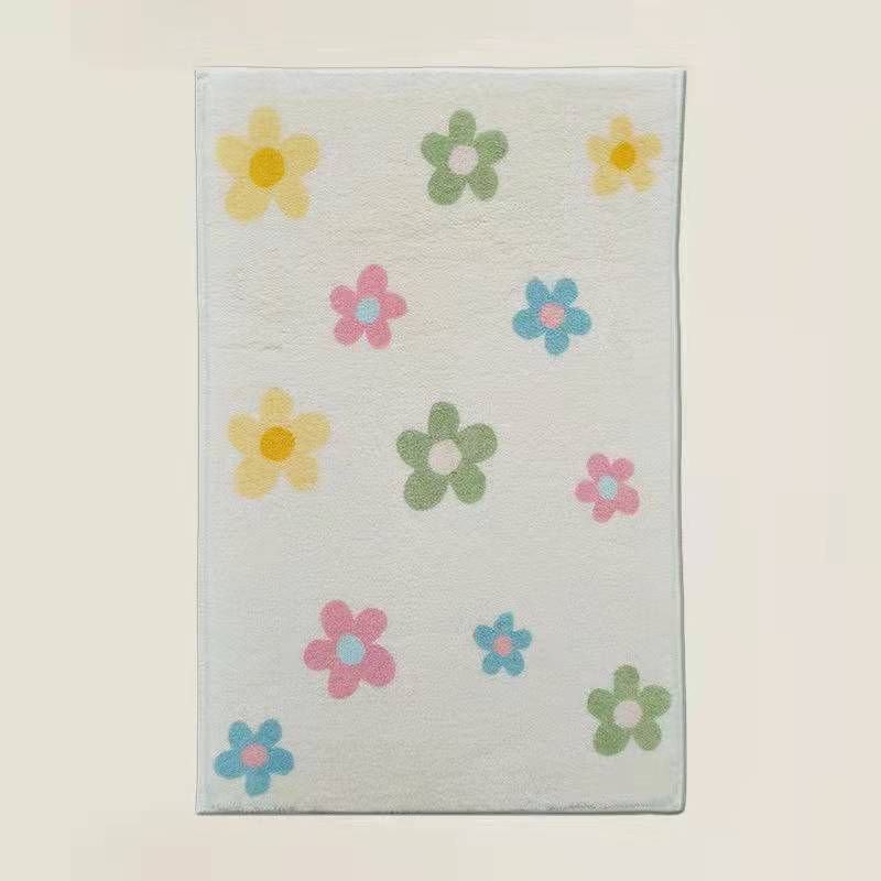 Floral Pattern Bath Mat