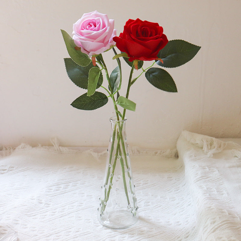 Lifelike Floral Arrangement in Elegant Vase