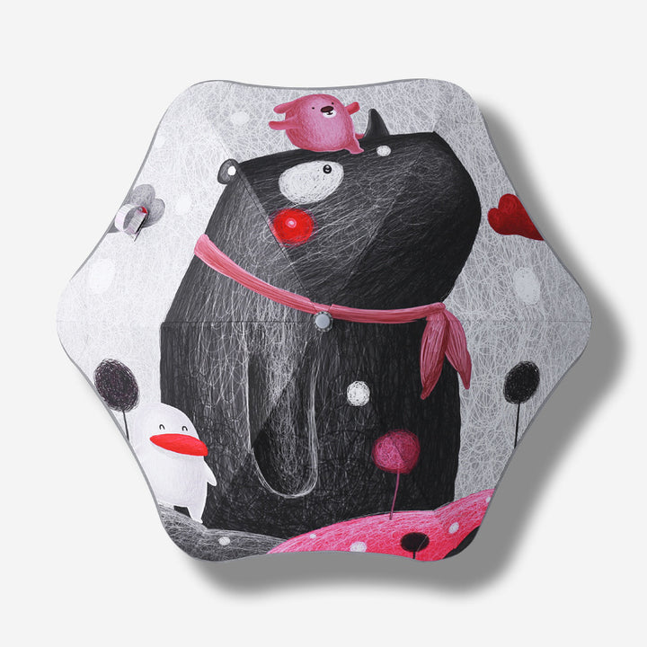 Ladies Child-friendly Folding Umbrella with Fun Design Kalsten