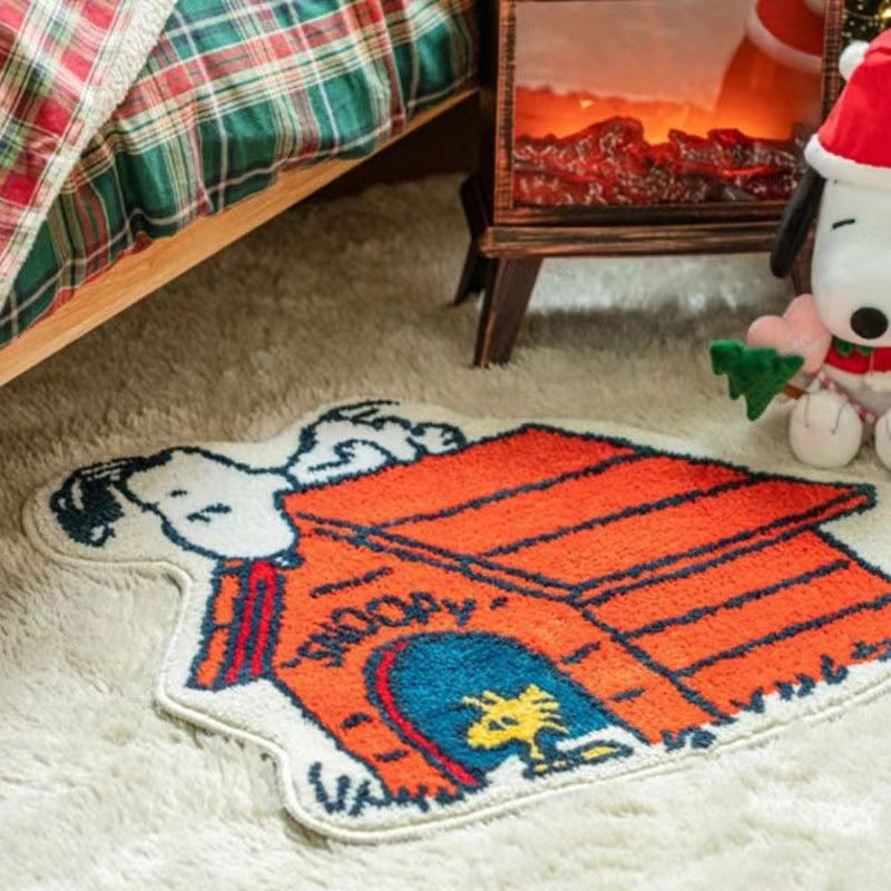 Cartoon-Themed Plush Area Rug