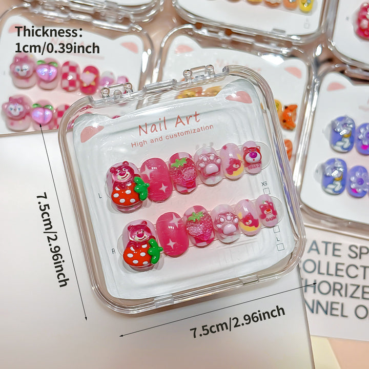 Customized Cartoon-Inspired Press-On Nail Art Set Kalsten