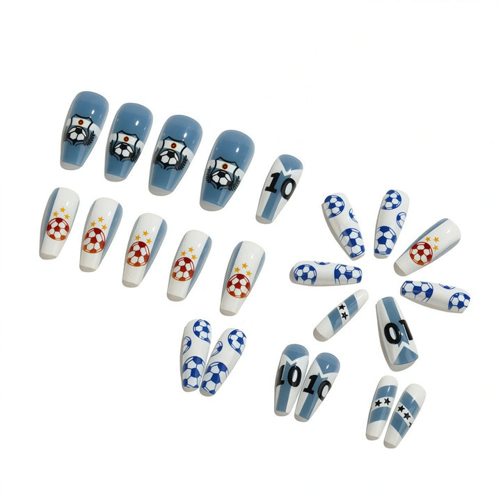 Football motif art nails Kalsten