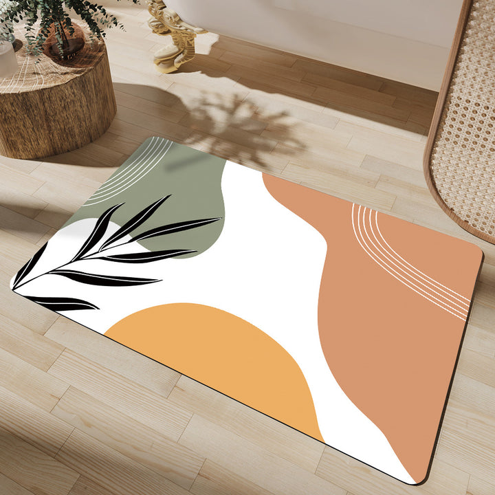 Cheerful Floral Design Indoor Area Mat Kalsten