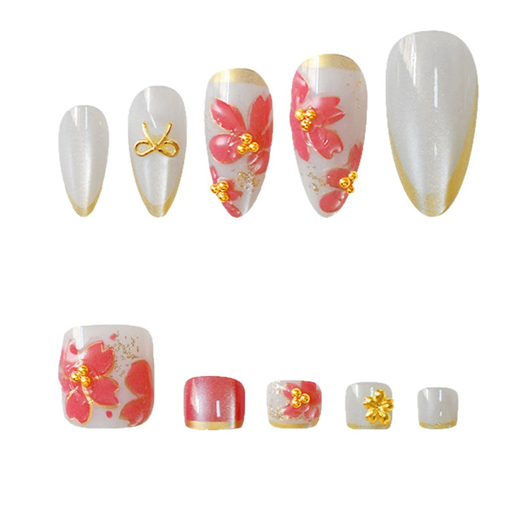 Floral Design Gel Nail Art Kalsten