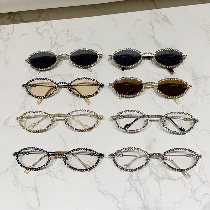 Ladies Designer Eyewear Frame with Extravagant Pearl Frame Kalsten