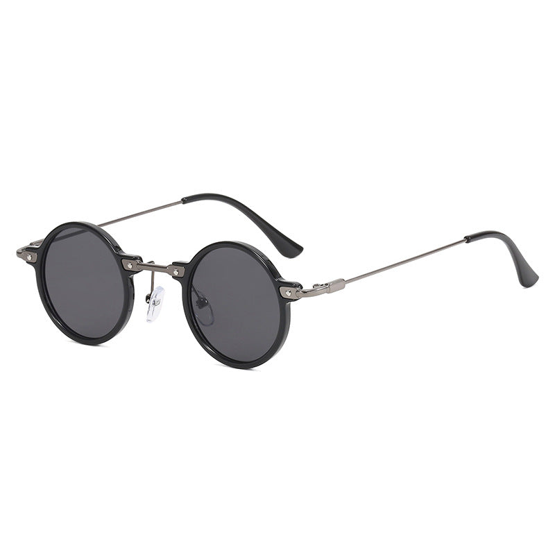 Women's fashionable round sunglasses with stylish metal frame and polarized lenses Kalsten