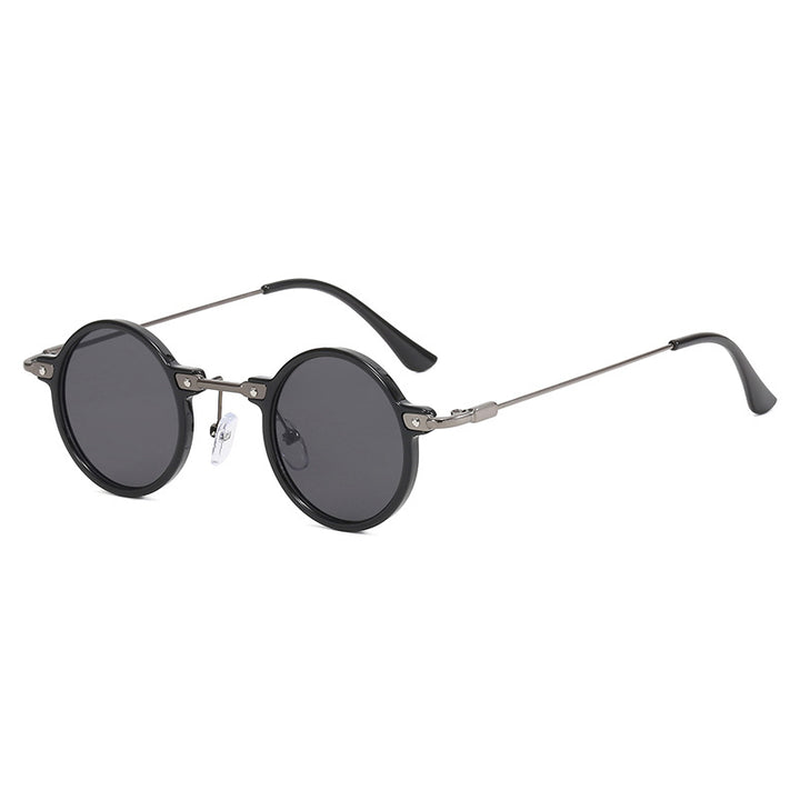 Women's fashionable round sunglasses with stylish metal frame and polarized lenses Kalsten