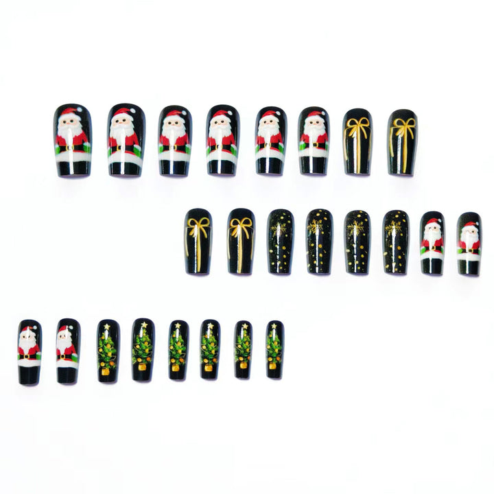 Artificial nails with festive Christmas motif Kalsten