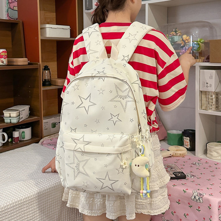 Casual Star-Embellished Backpack Kalsten 1791205374