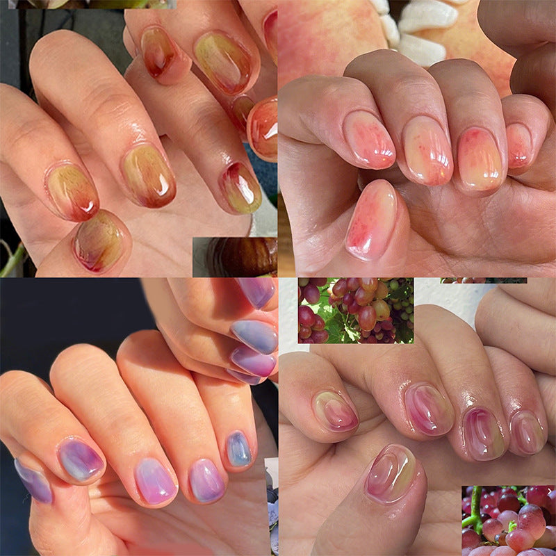 Artistic Marble-Effect Press-On Nail Set kalsten
