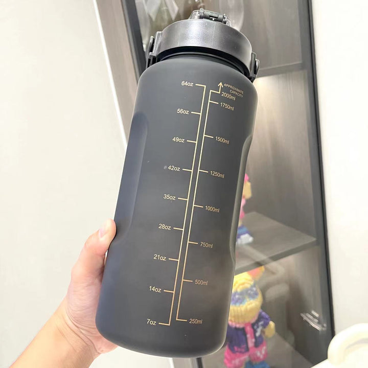 Unisex Motivating Water Bottle with Time Markings Kalsten