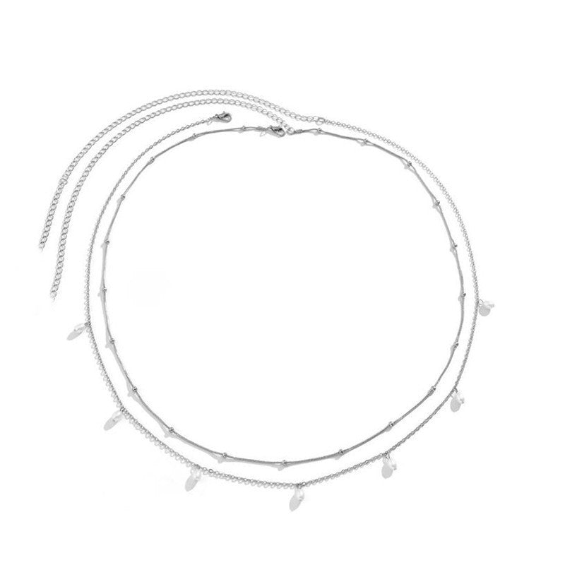 Delicate Layered Chain Necklace Kalsten