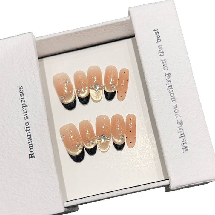 Artificial nails with Romantic Design Kalsten