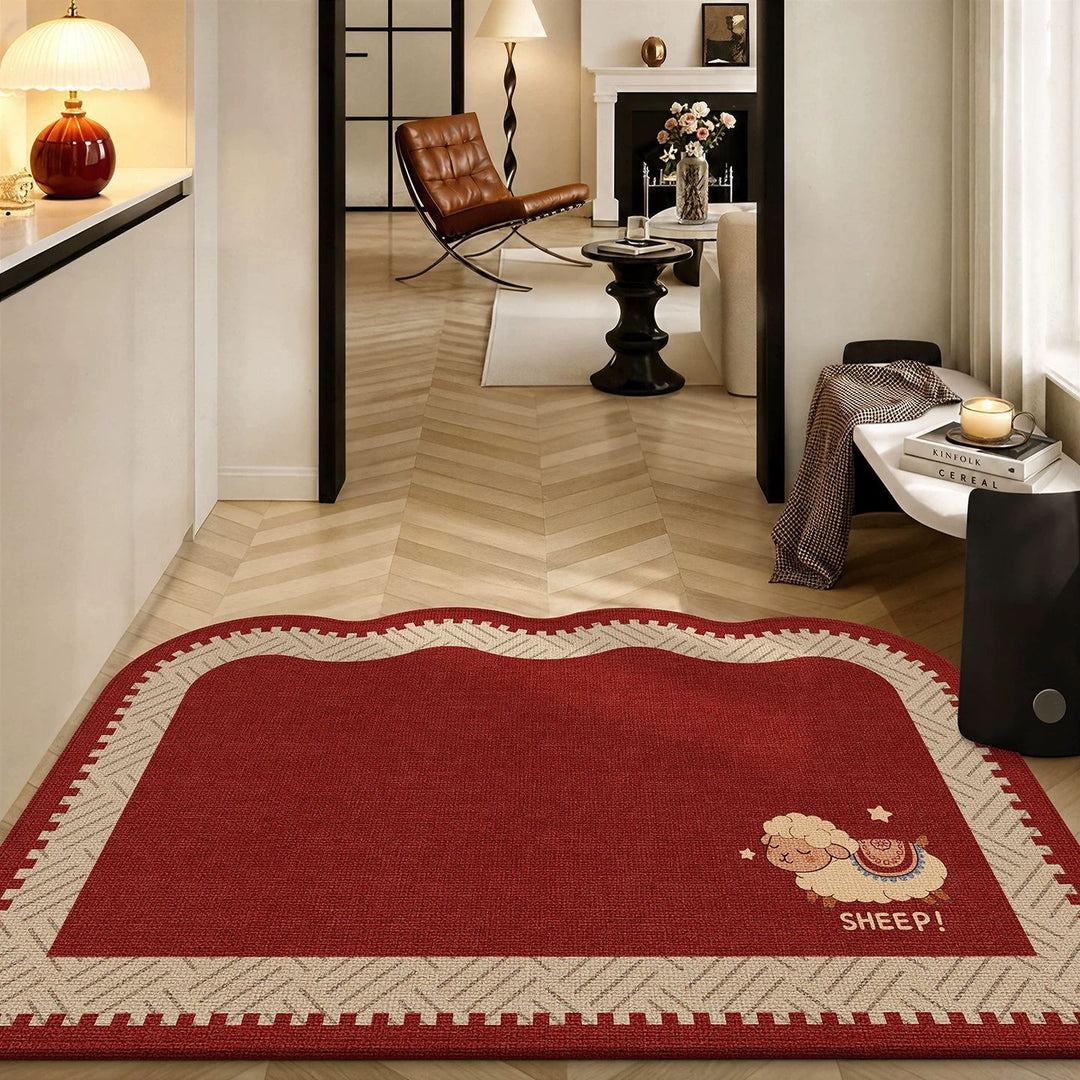 Playful Sheep-Themed Area Rug