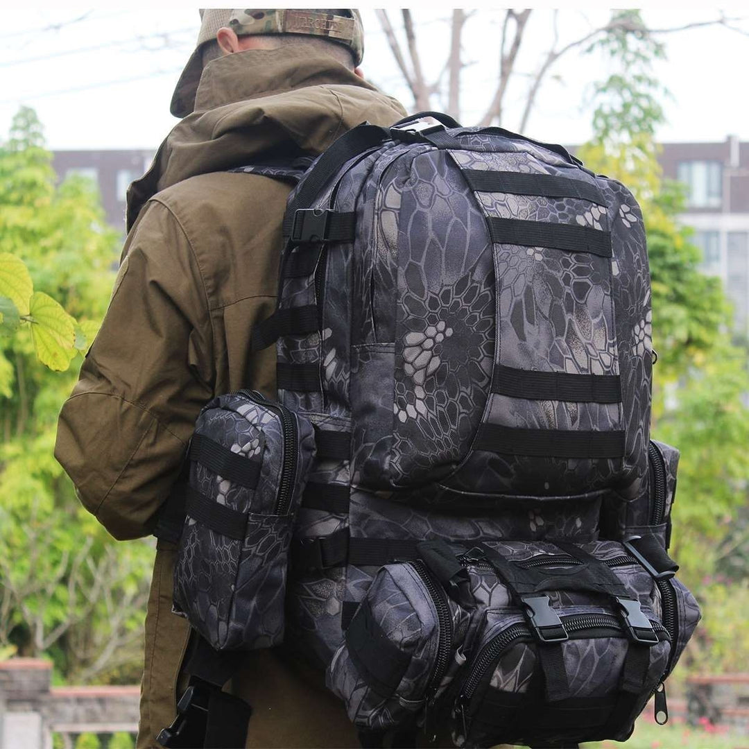 Tactical Backpack With Versatile Storage Space And Modular Pockets Kalsten