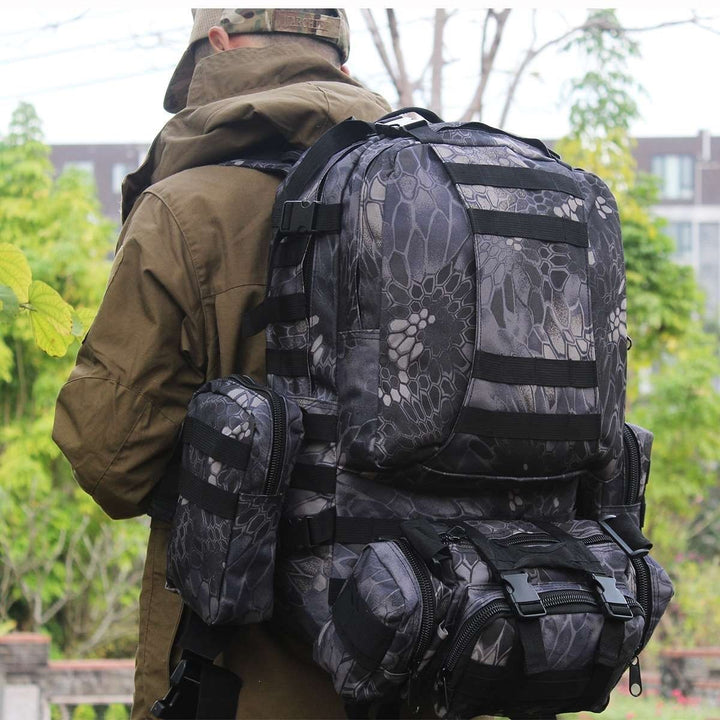 Tactical Backpack With Versatile Storage Space And Modular Pockets Kalsten