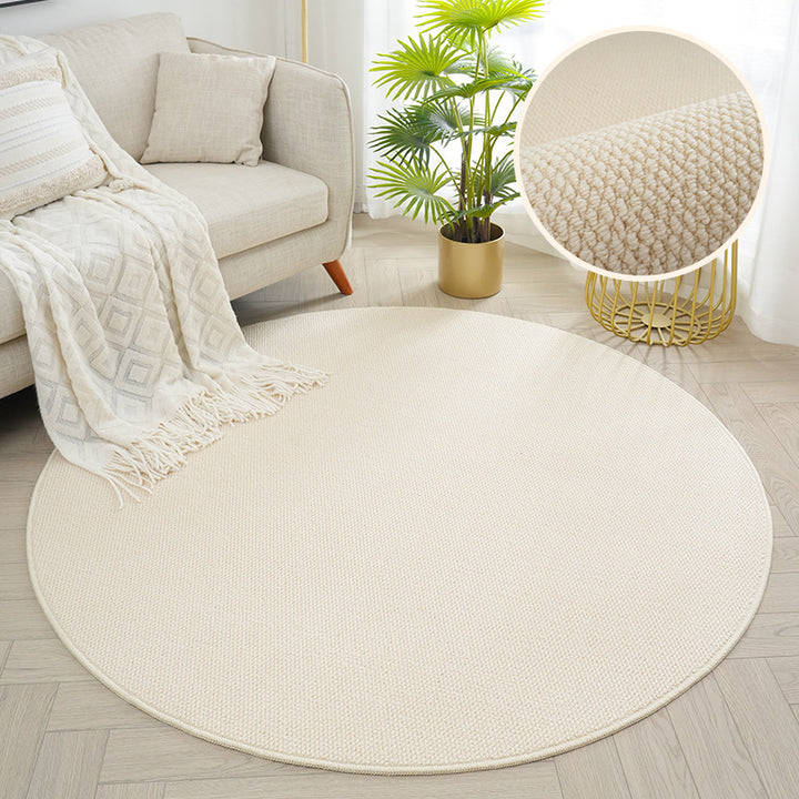Round Textured Area Rug Kalsten