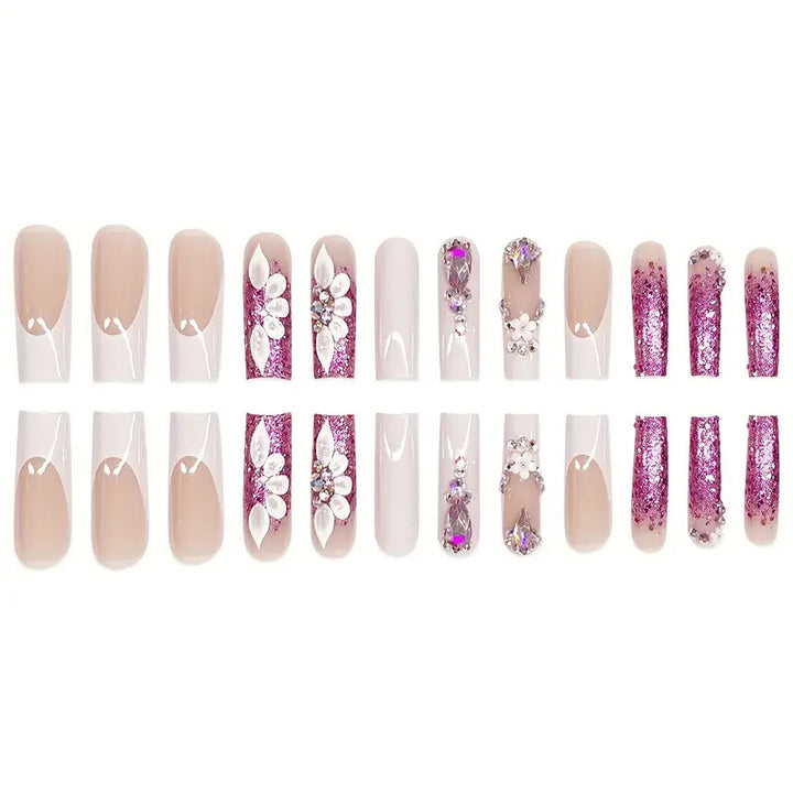 Glamorous Decorative Acrylic Press-On Nails Kalsten