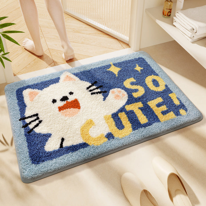 Cute Cartoon Cat Bath Rug Kalsten