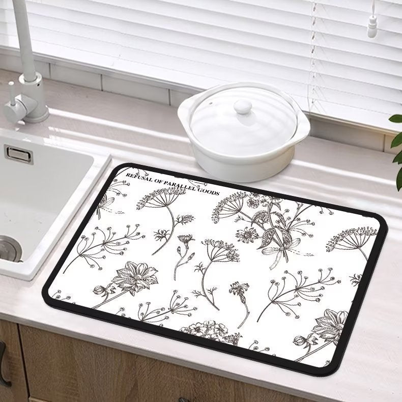 Elegant Floral Dining Table Mat Kalsten