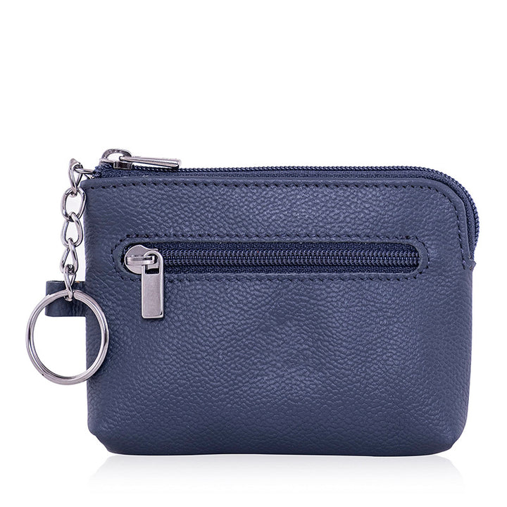 Compact Leather Zippered Cardholder Kalsten