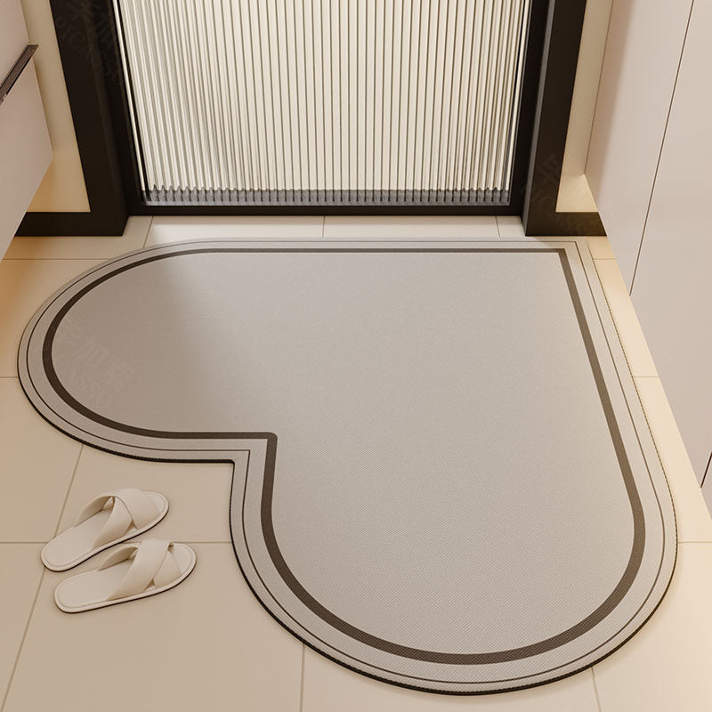 Heart-Shaped Non-Slip Kitchen Mat Kalsten