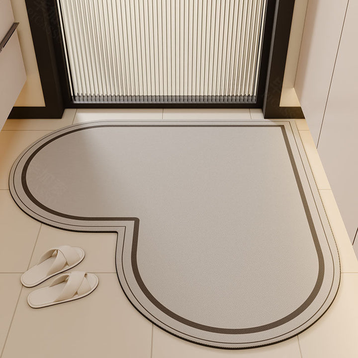 Heart-Shaped Non-Slip Kitchen Mat Kalsten