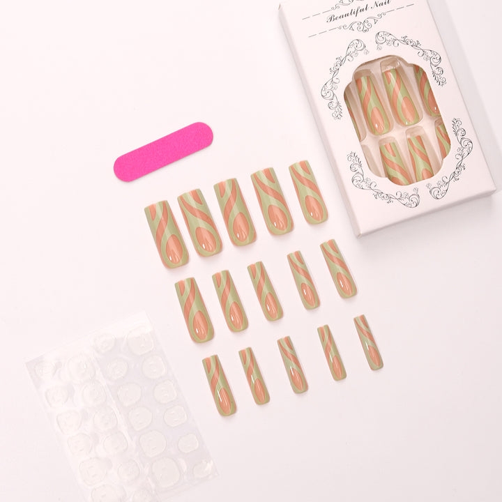 Creative Abstract Art Press-On Nail Tips Kalsten