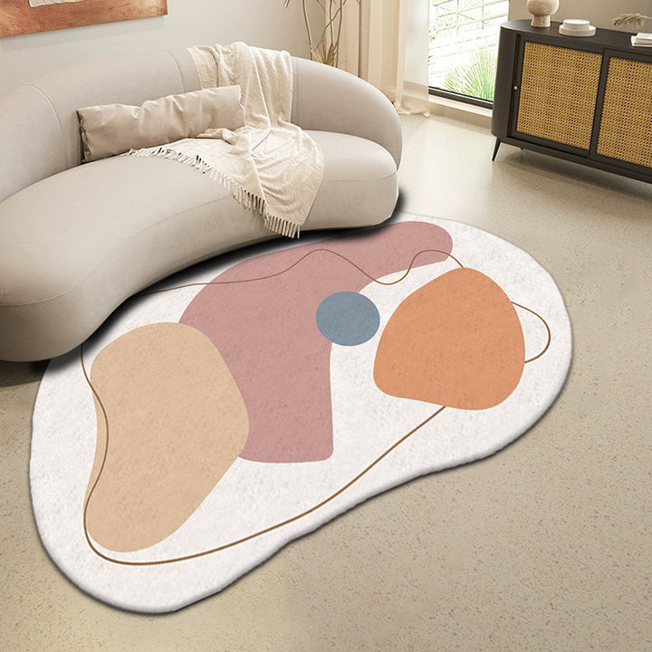Abstract Wave Design Area Rug