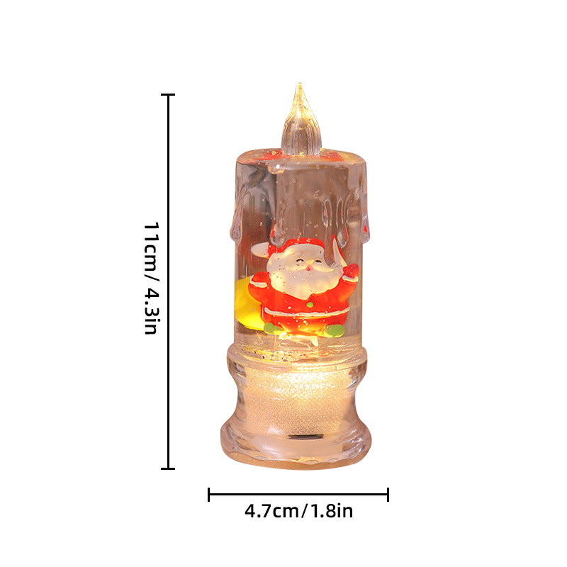 LED Christmas lantern with Santa figure Kalsten