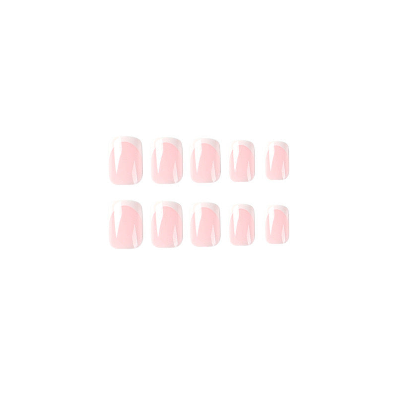Acrylic Nail Set with Stylish French Design Kalsten