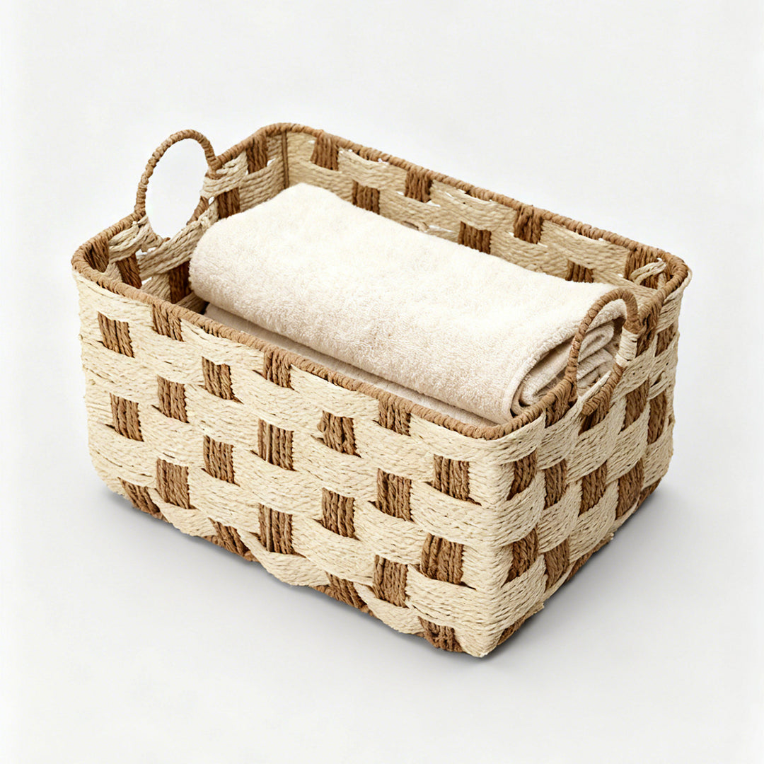 Basket with decorative honeycomb design Kalsten