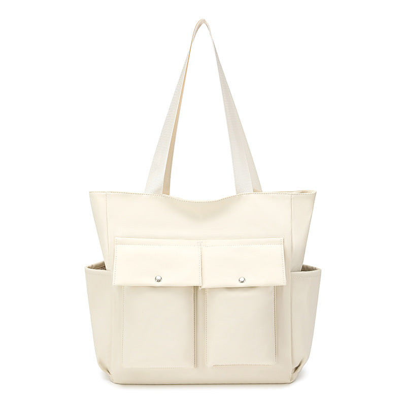 Spacious Dual-Pocket Tote Bag Kalsten