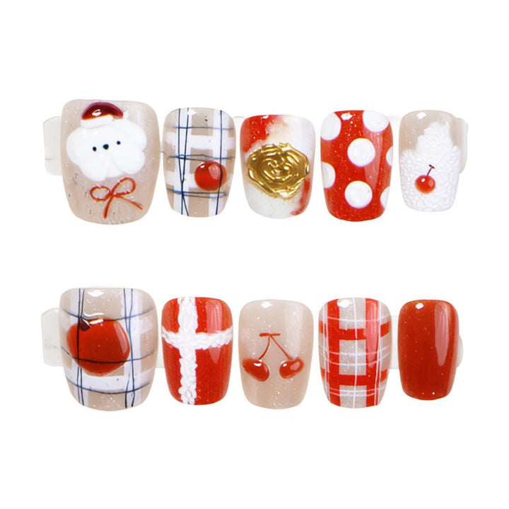 Festive-Themed Press-On Nail Art Set Kalsten