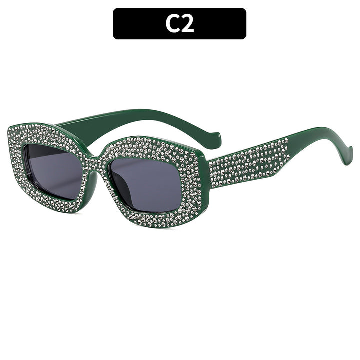 Decorative Rhinestone-Accented Sunglasses
