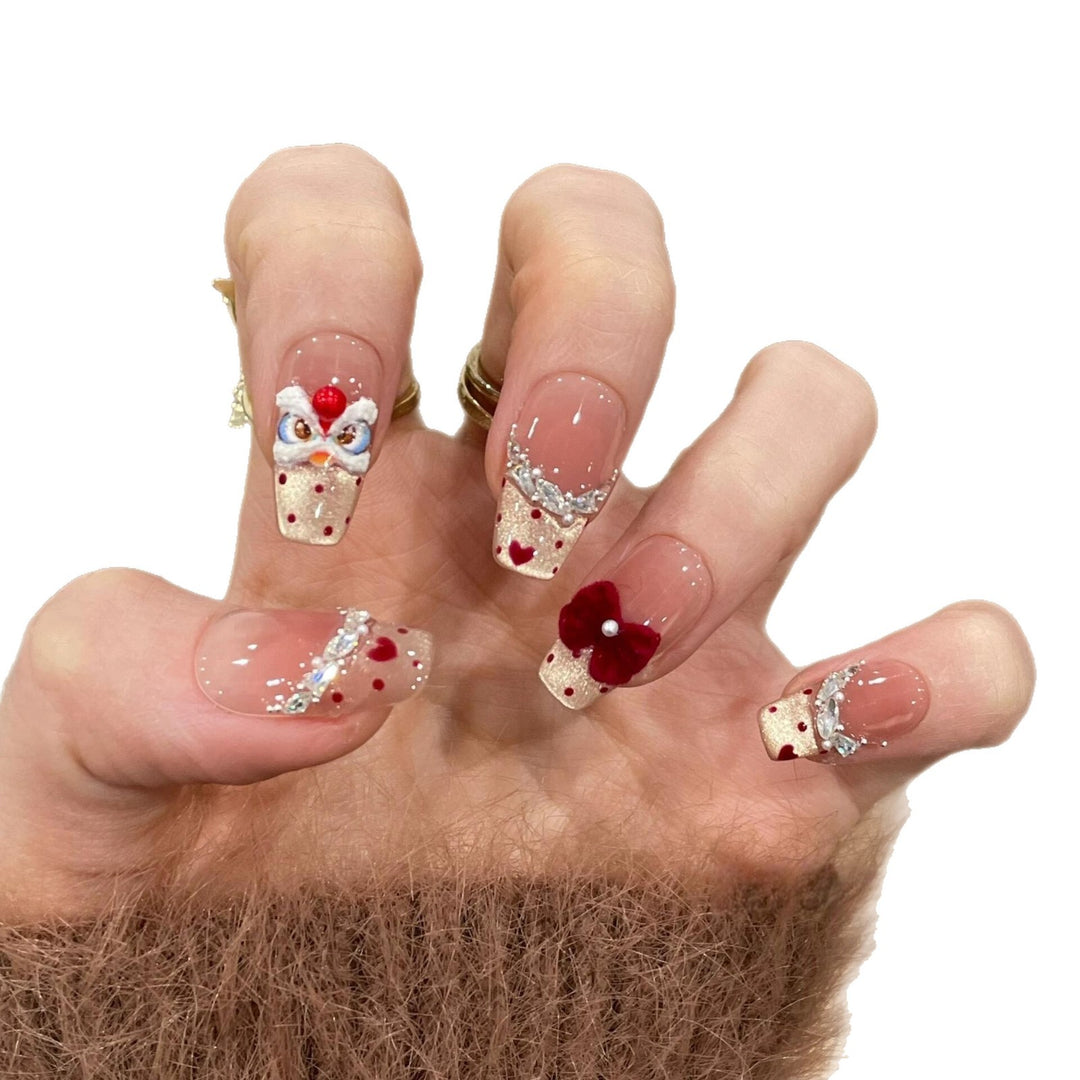 Creative nail art with flower and fruit motifs Kalsten