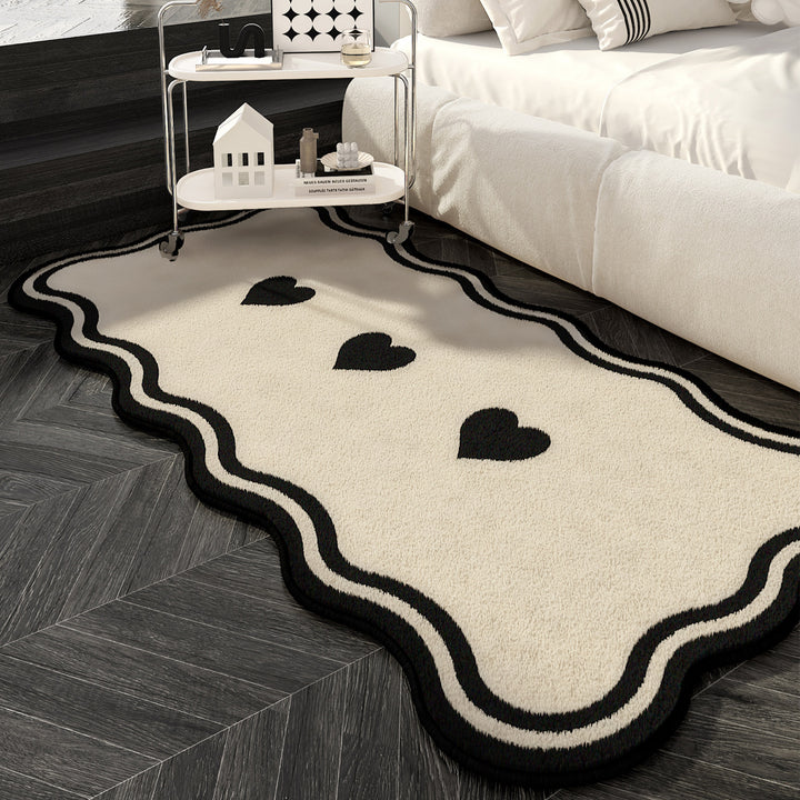 Heart-Shaped Decorative Area Rug