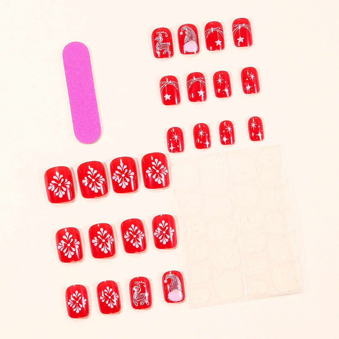 Festive Holiday-Themed 3D Nail Art Extensions Kalsten