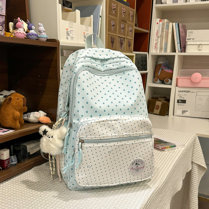 Whimsical Star-Patterned School Backpack Kalsten