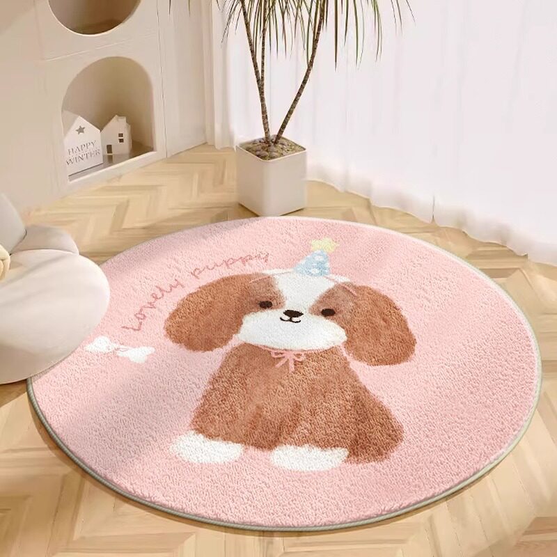 Plush Cartoon Dog Area Rug