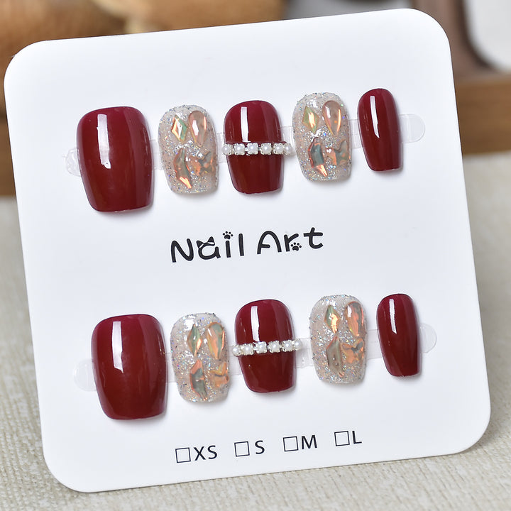 Artistic Glittery Nail Design Kalsten